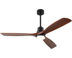 Plafondventilator Met Verlichting 60 Inch – 3 Bladen – Dimbare Led Met 3 Kleurtemperaturen –…