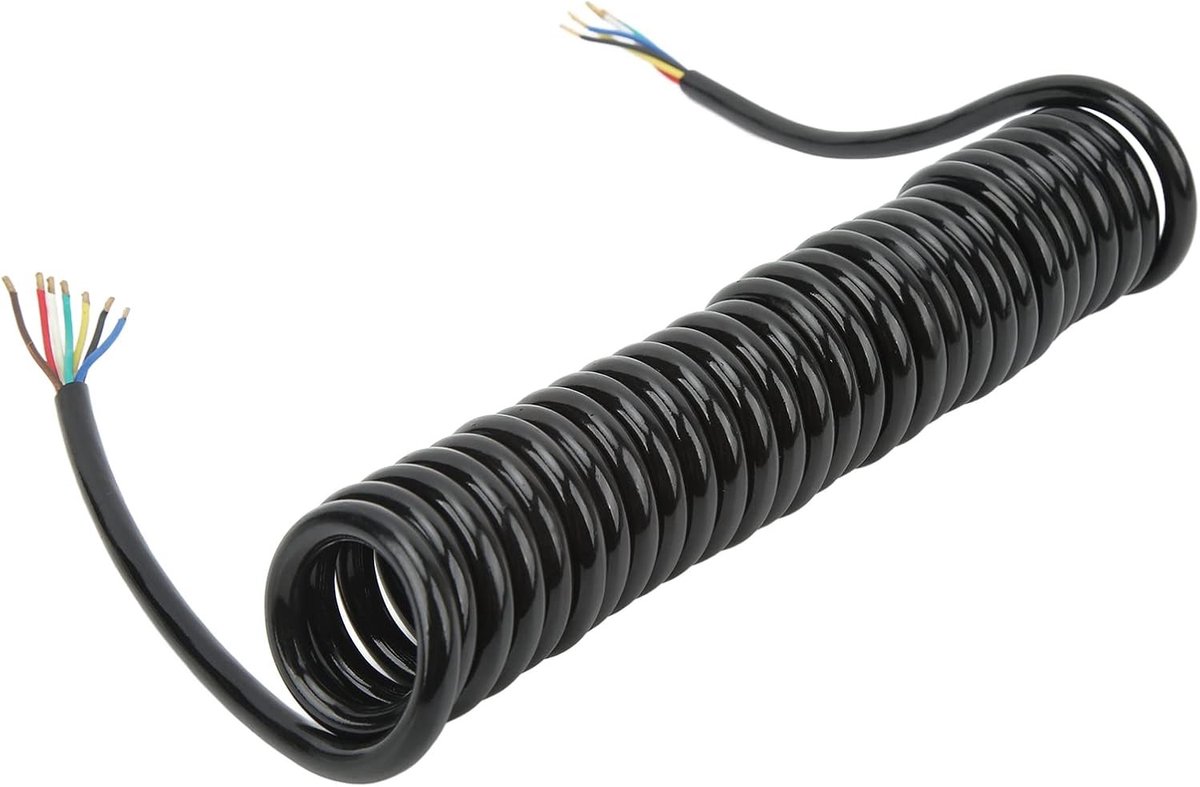 Verlengsnoer voor aanhangwagen 3,9 meter 20AWG 7 aders, geschikt voor vrachtwagens en campers, duurzaam en flexibel