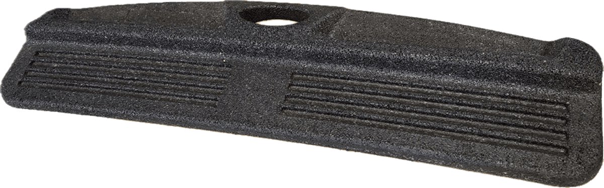 GOMbase Laddermat - 93 x 25 cm - Zwart - Antislip - Beschermt ondergrond