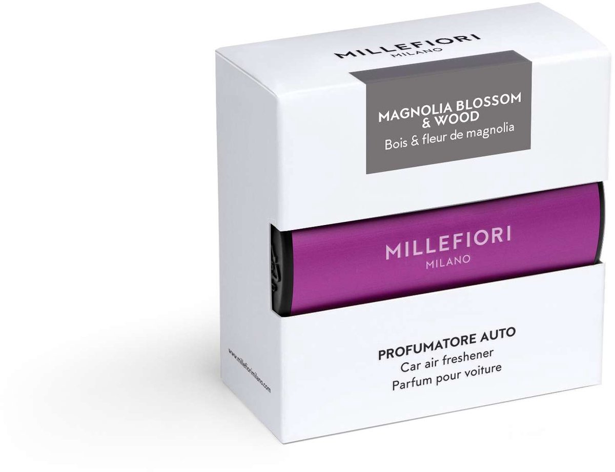 Millefiori Milano - Autoparfum Icon VI2 - Paars - Classic - Magnolia Blossom & Wood