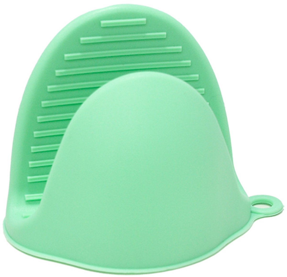 Hittebestendige handschoenen – set van twee – minimalistisch, effen kleur – bestand tegen hoge en lage temperaturen, veilig en stabiel – siliconenmateriaal, antislip en slijtvast – 10 x 8,5 x 8 cm