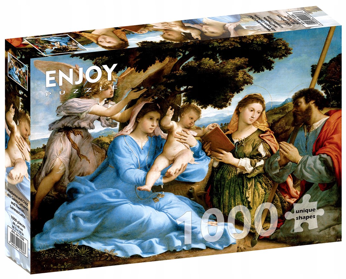 Enjoy Puzzel 1000 Stukken: Madonna met Kind, Heiligen