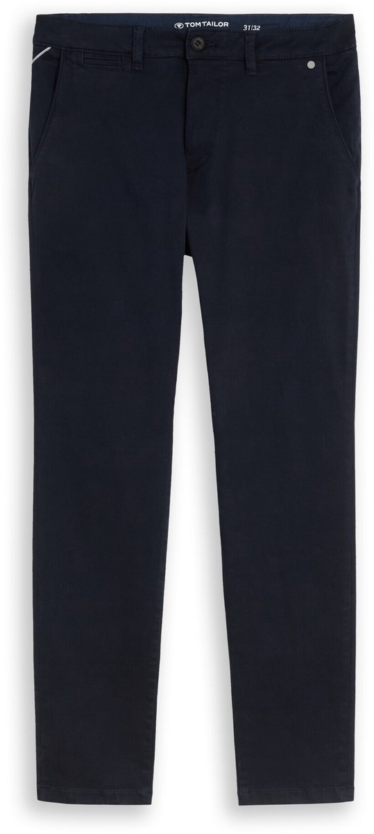 Tom Tailor - TTSIMON SLIM chino met gewassen look - Maat 33/36 - sky captain blue