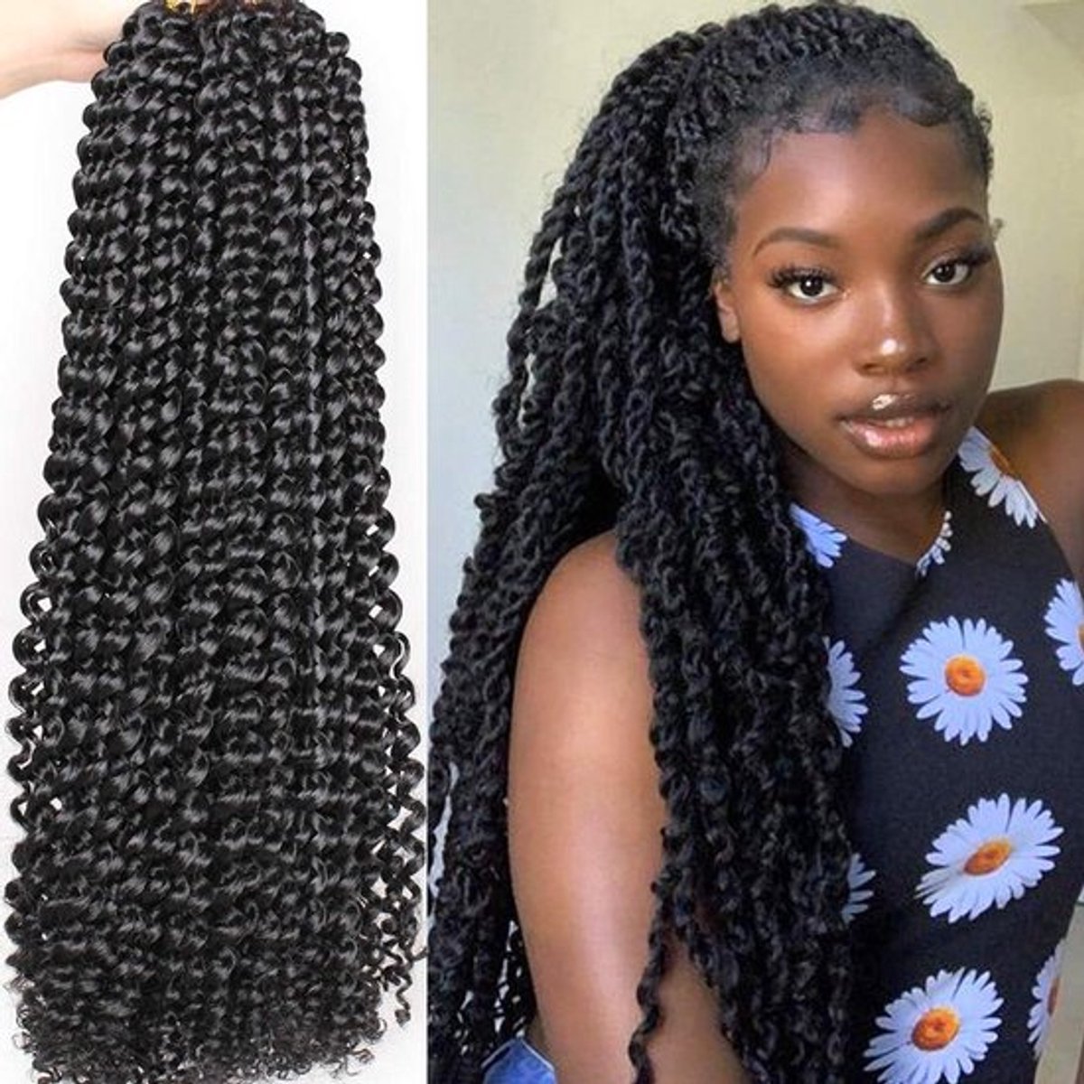 Inovra Plus - Passion Twist Vlechten Haar - 24 Inch - Water Wave - Bohemian