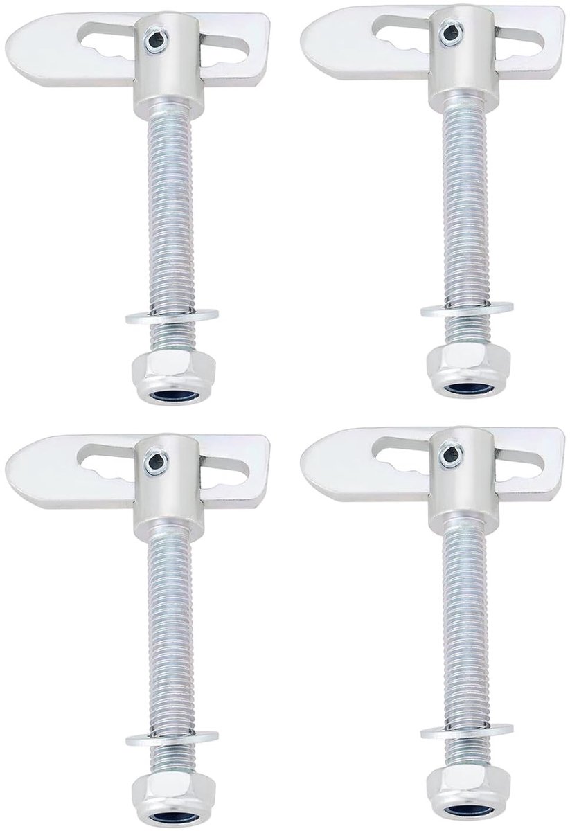 Set van 4 Heavy-Duty M12x75mm Drop Lock Boutsluitingen voor Aanhangers en Vrachtwagens