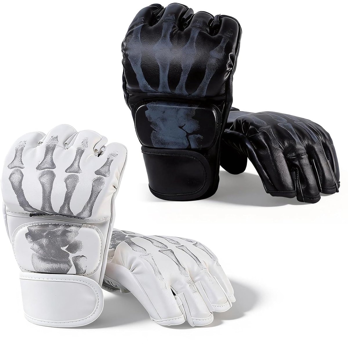 Universele set van 2 MMA-handschoenen, zandzakhandschoenen Geschikt voor vechtsporten, bokshandschoenen, kickbokshandschoenen, gevechtstrainingshandschoenen.