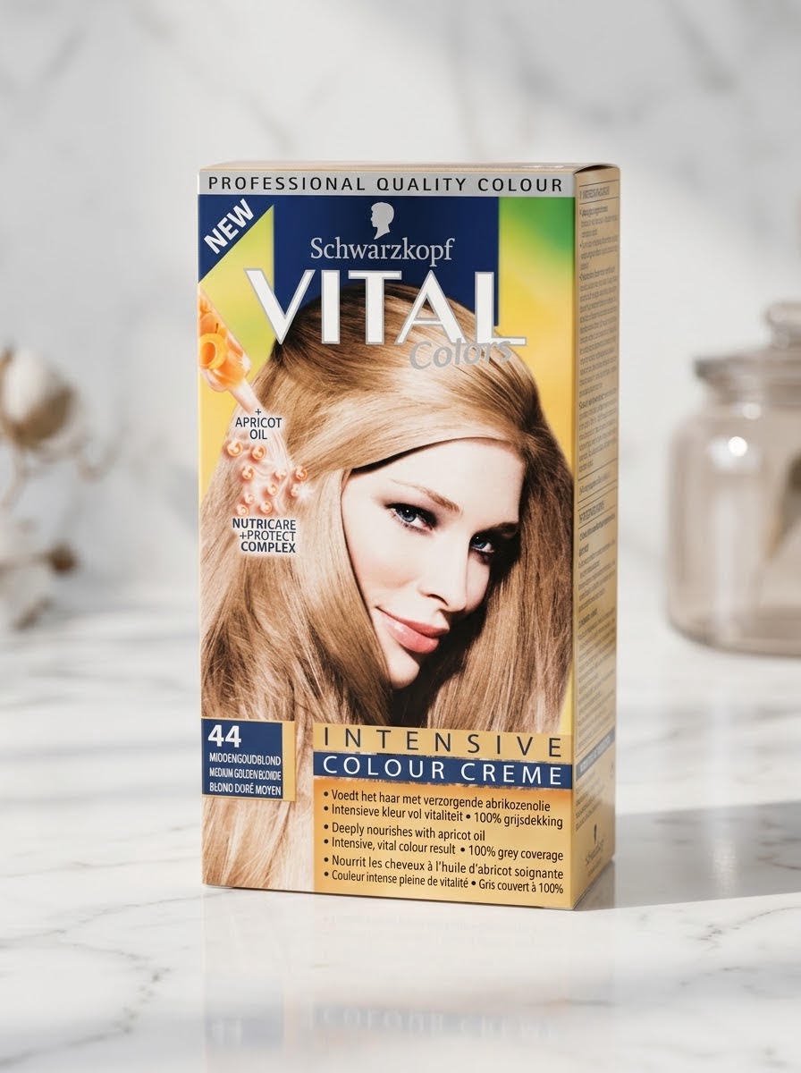Schwarzkopf Vital Colours - 44 Midden Goud Blond - Haarverf