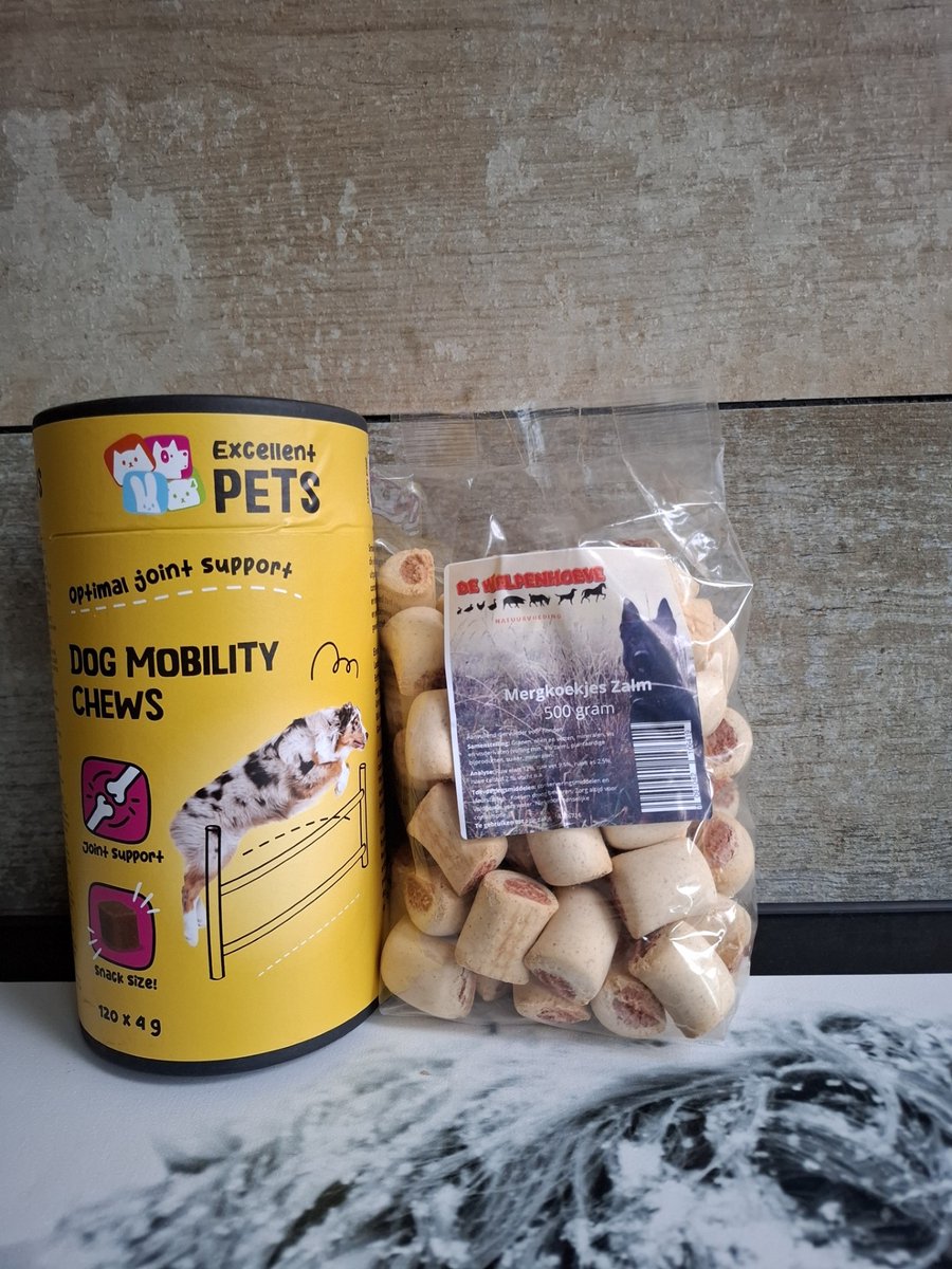 Excellent Pets Dog Mobility Chews 120 stuks en snacks 500 gram