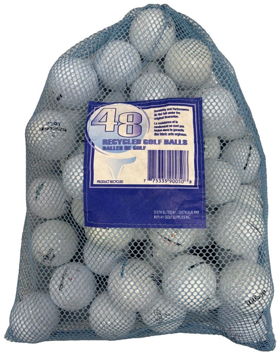 Premium AA-kwaliteit Recycled golfballen 50 stuks