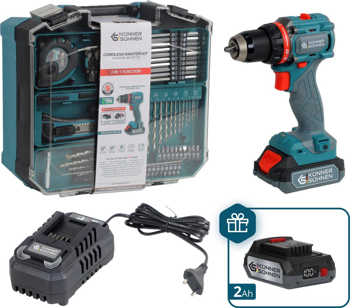 Snoerloze Master Set KS ID20V-60 KIT 74 PLUS