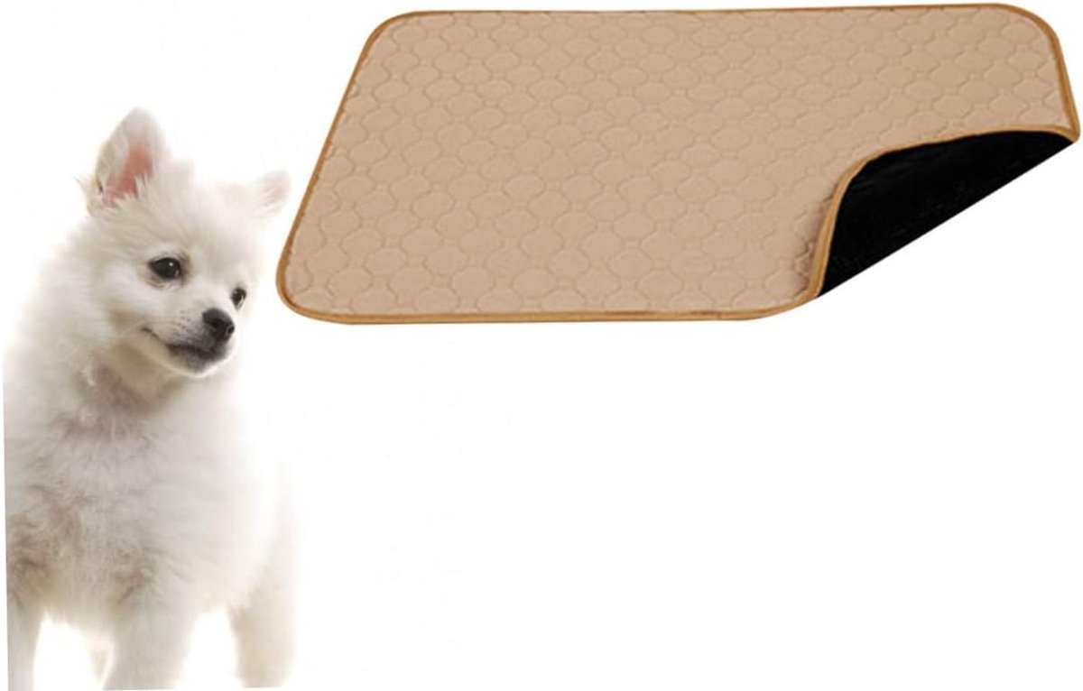 1 stuks‑onderlegger voor huisdieren‑voor ontlasting van huisdieren‑wasbaar‑absorbeert direct‑antislip‑45x60cm‑beige