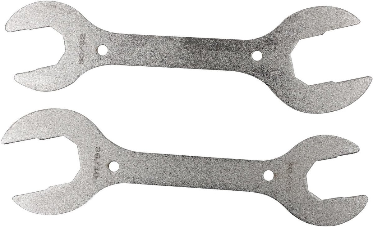 Set van 2 Fietswiel Naven Sleutels 30/32/36/40mm - Stevige Conesleutel van Koolstofstaal voor Fietsonderhoud