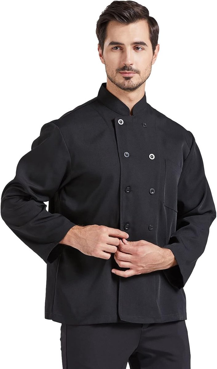 Stijlvolle lange en korte mouwen chef jackets voor dames met knopen, perfect voor professionele koks