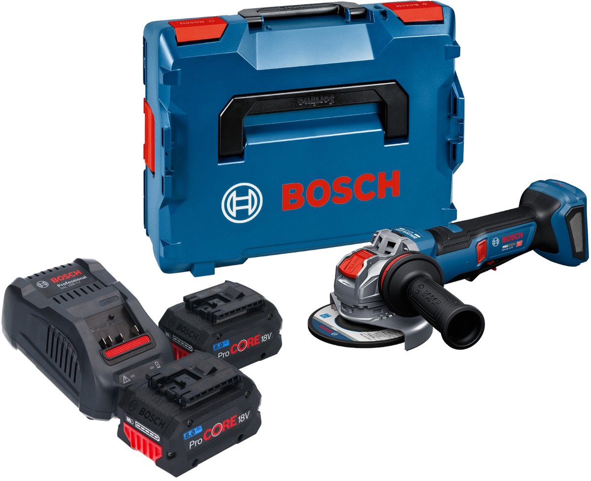 Bosch GWX 18V-11 PS accu haakse slijper 18 V 125 mm + L-Boxx ( 06019N4400 ) - zonder accu, zonder oplader