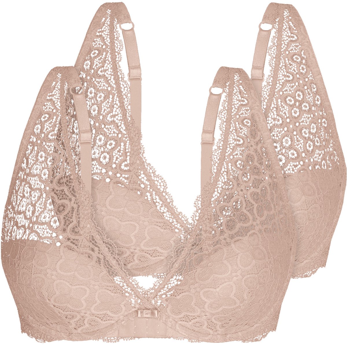 2-pack gewatteerde bh Happy Choice