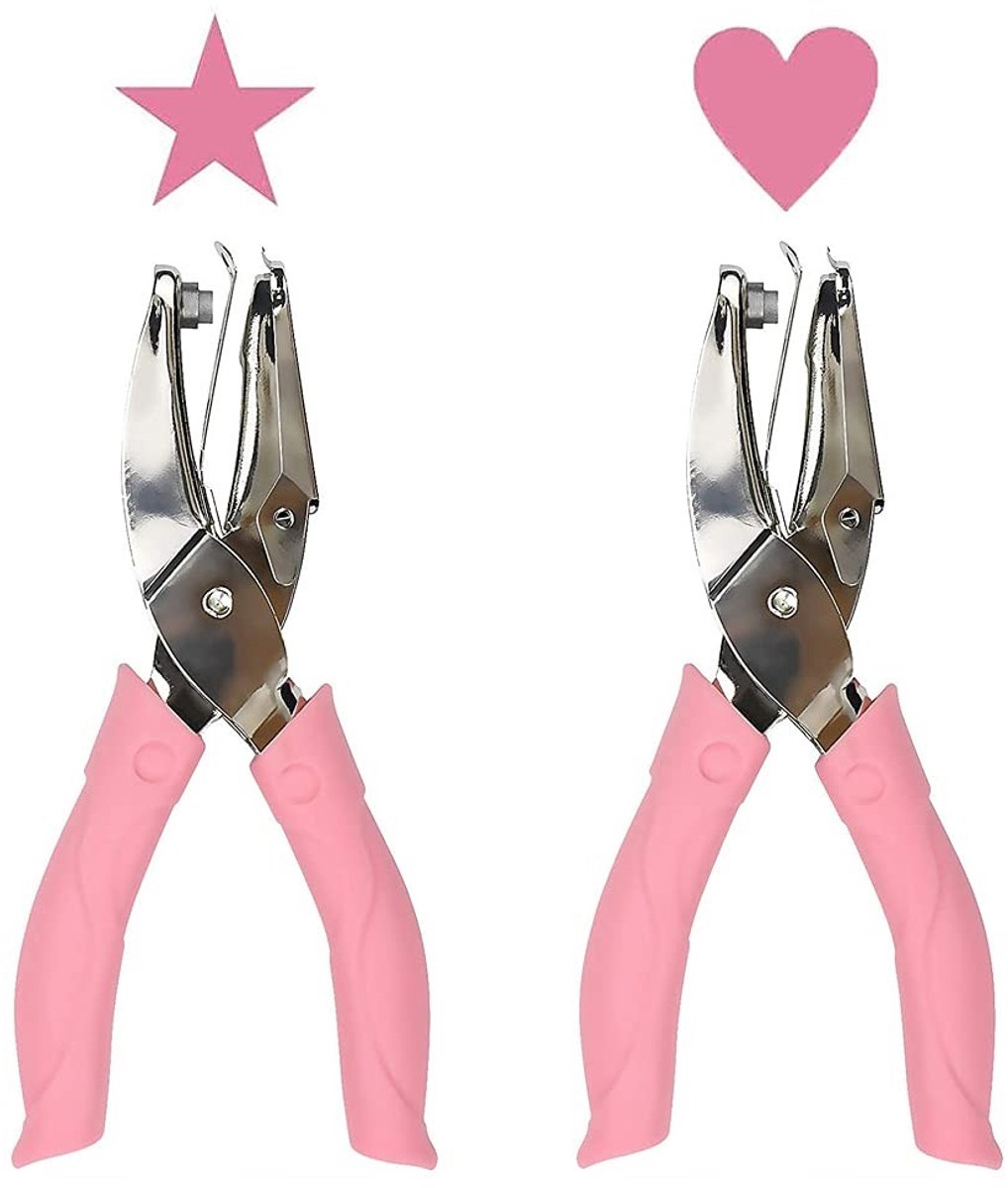Set van 2 Metalen Gaatjesclips en Paper Hole Punch Pliers voor Kaarten Maken, Notitieboek en Scrapbooking, Creatieve Knutselprojecten
