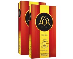 L'Or Espresso Passione Lungo - Multipack - 20 (2x10) Koffiecups Compatibel met Nespresso Coffee Machine