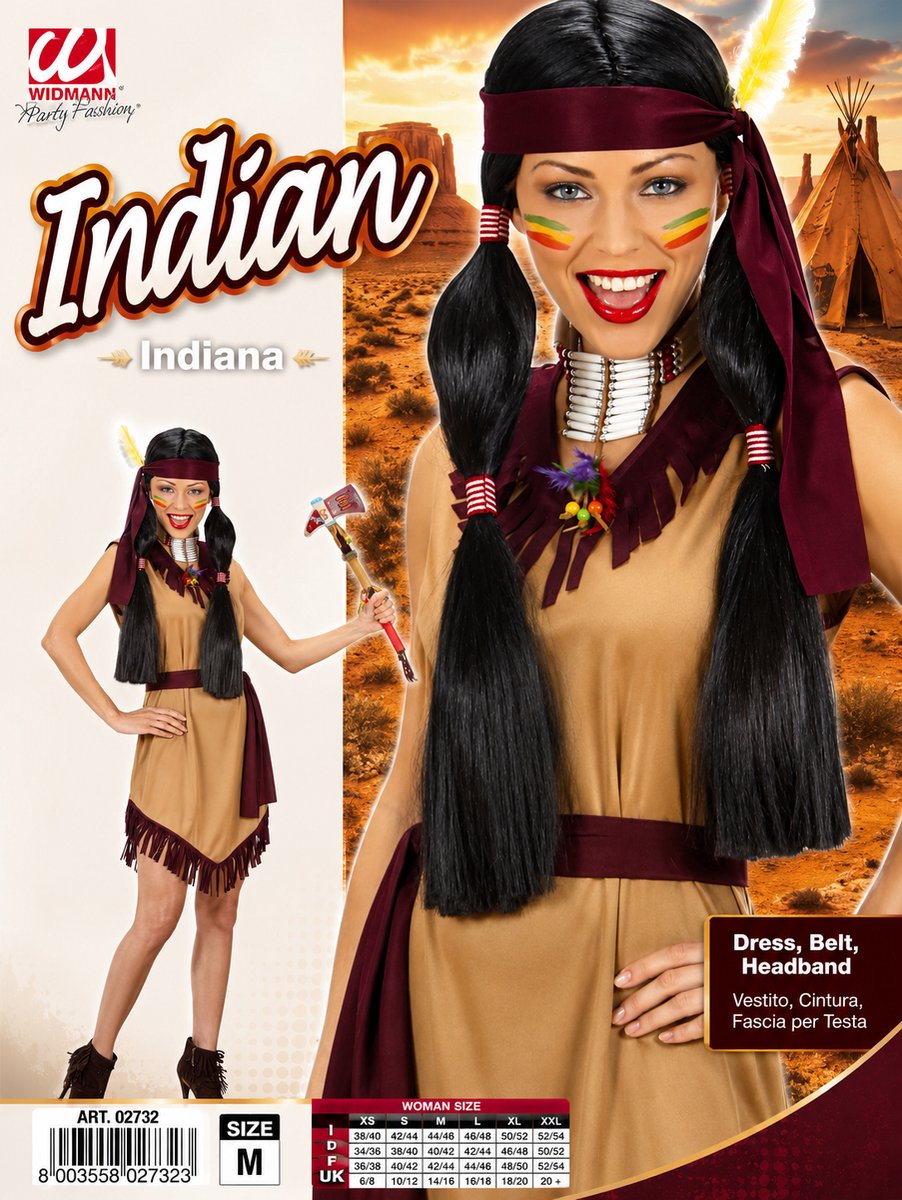 Indianen jurk Kyara dames