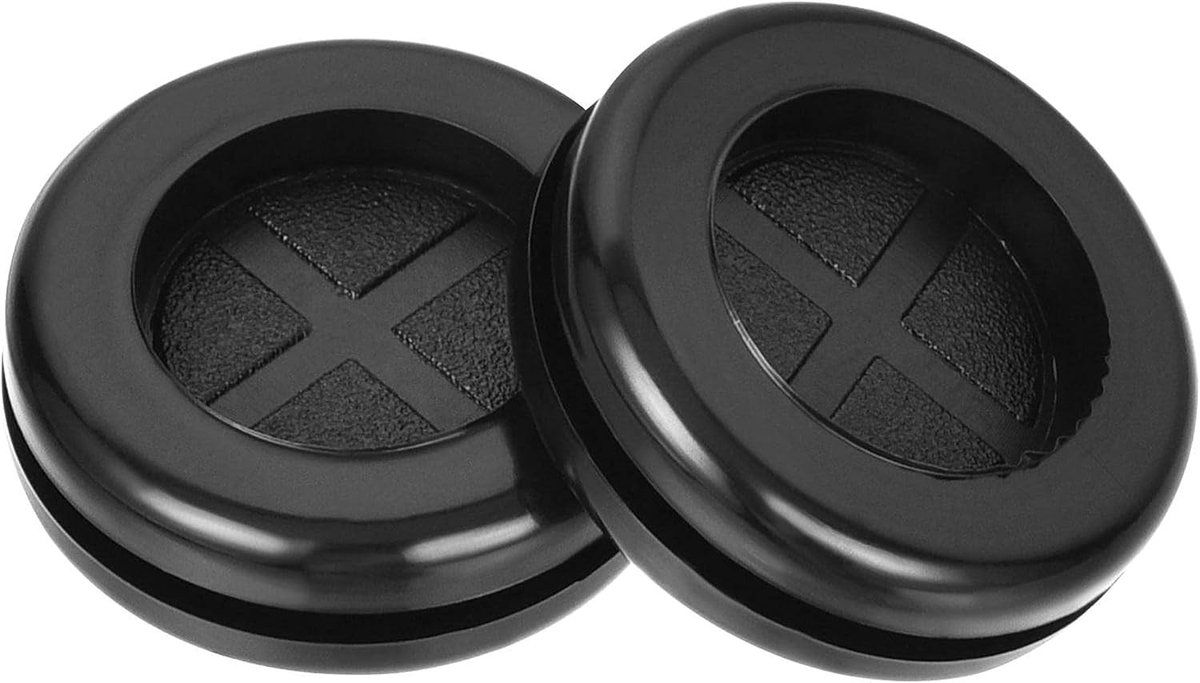 20mm Ronde Rubber Grommets - Dubbelzijdige Zwarte Synthetic Rubber Gatenpluggen voor Kabel- en Stekkerbescherming, 20 Stuks