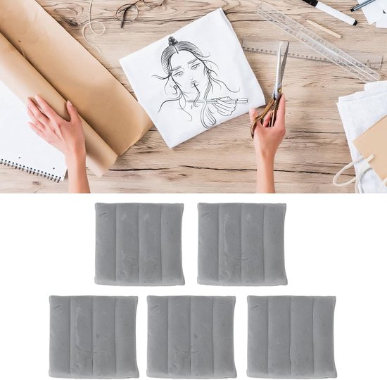 Gummen voor Het Corrigeren, 5 Gum Kneedbare Gummen met Brede Toepassing, Premium Materiaal, Praktisch Gereedschap, Grote Waterabsorptie, voor Schetsschilderen, Enz — afbeelding 3