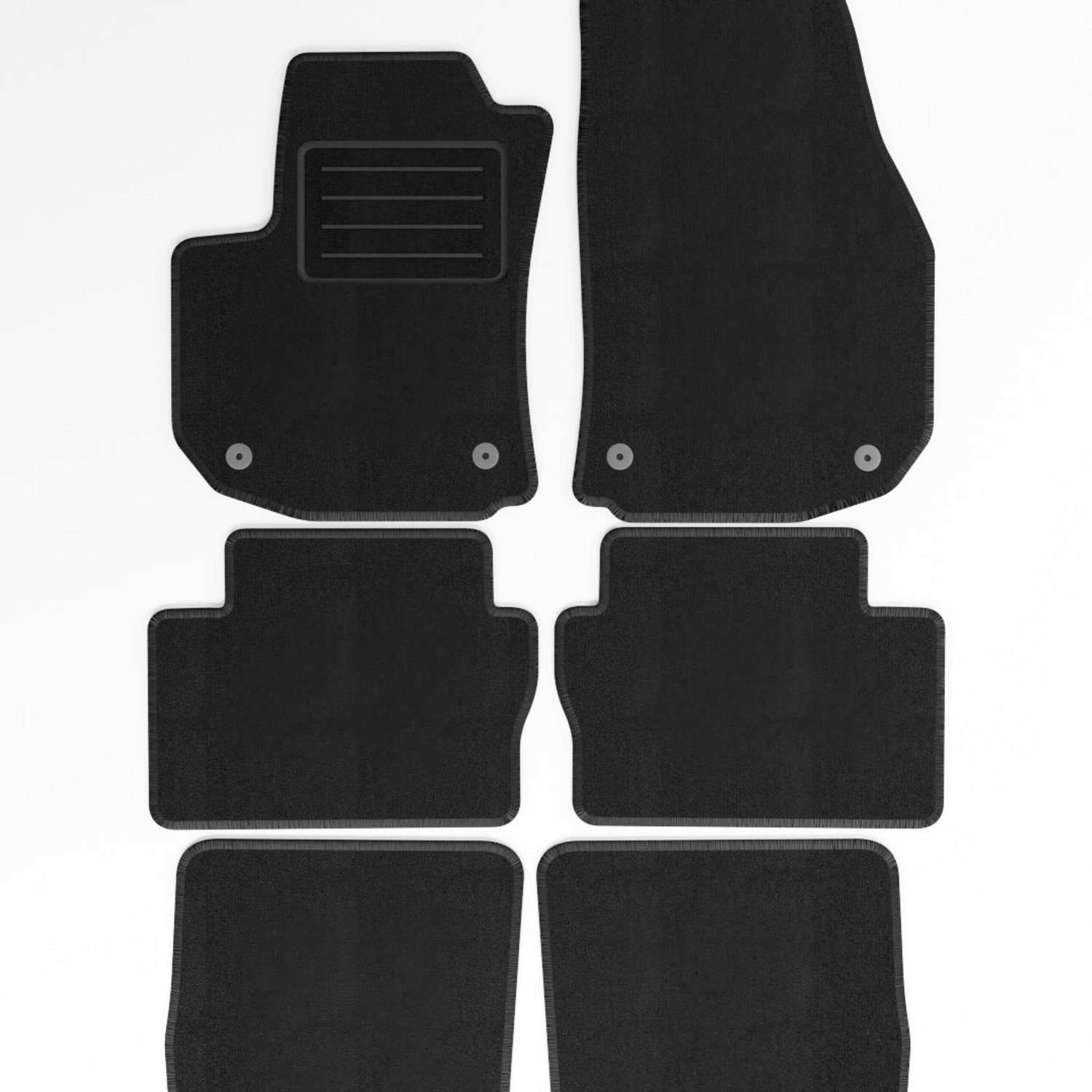 Mats4all | Naaldvilt automatten passend voor Opel Zafira 3 rijen 2005-2011 | Antislip | Met versterking | 4-delig | Automatten | Mattenset