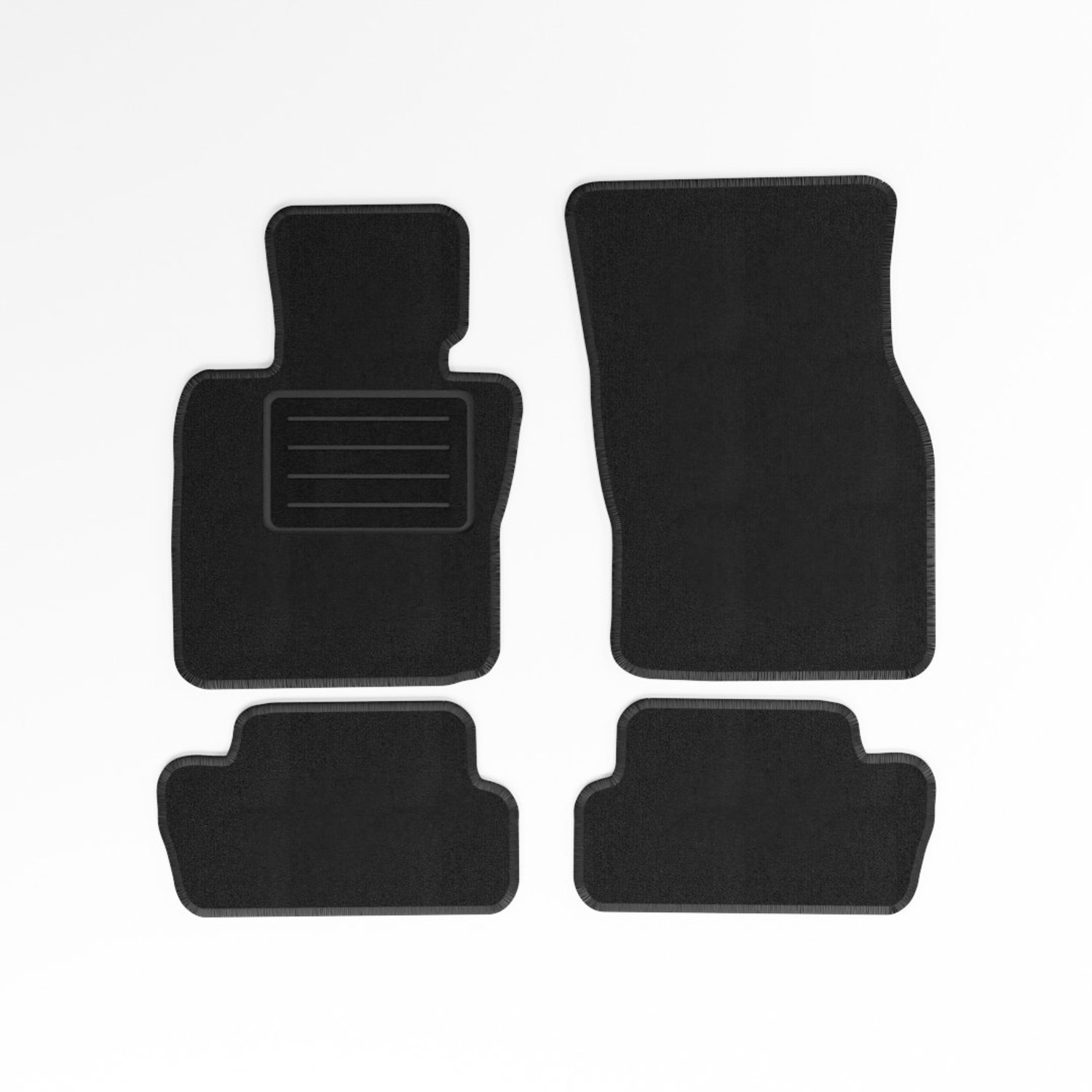 Mats4all | Naaldvilt automatten passend voor Mini Cooper 2014-> | Antislip | Met versterking | 4-delig | Automatten | Mattenset