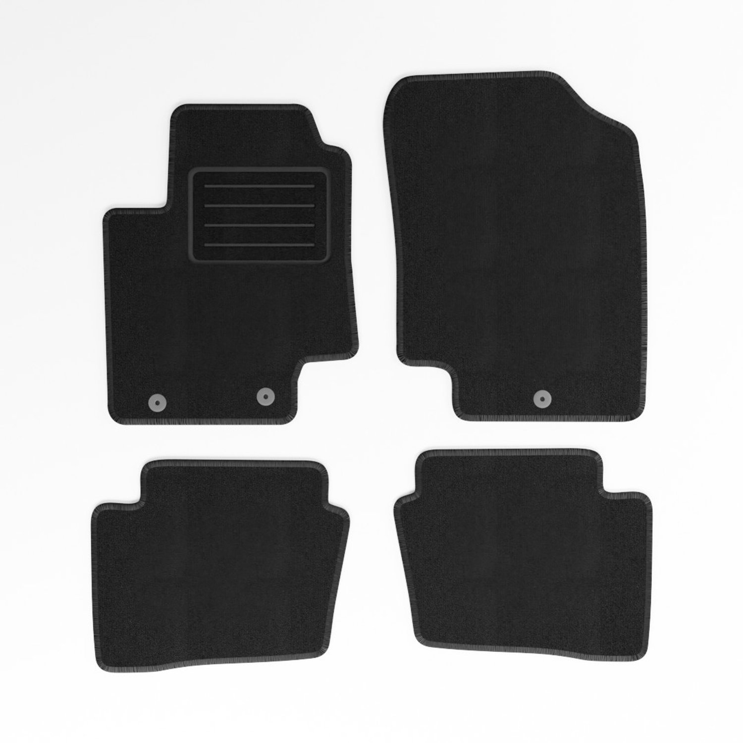 Mats4all | Naaldvilt automatten passend voor Hyundai i20 2010-2014 | Antislip | Met versterking | 4-delig | Automatten | Mattenset