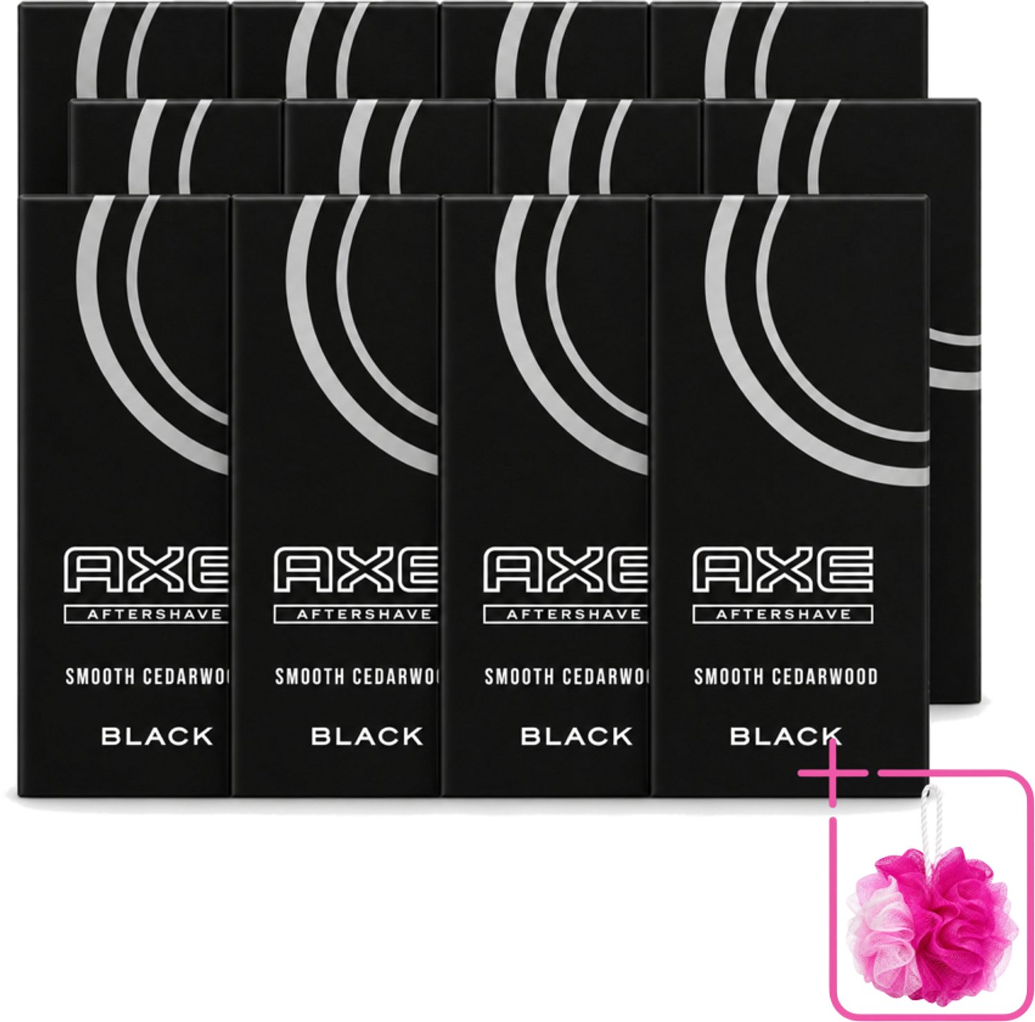 12 x Axe – Aftershave – Black – 100 ml - Bulkverpakking - Aftershave - Douchemop - Huidverzorging