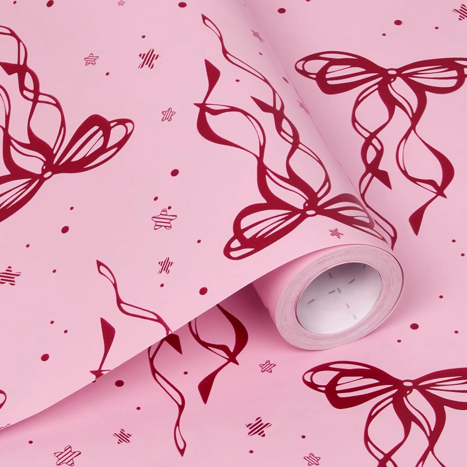 Roze Cadeaupapier Rol 43 cm x 10 m Recyclebaar voor Feestdecoratie