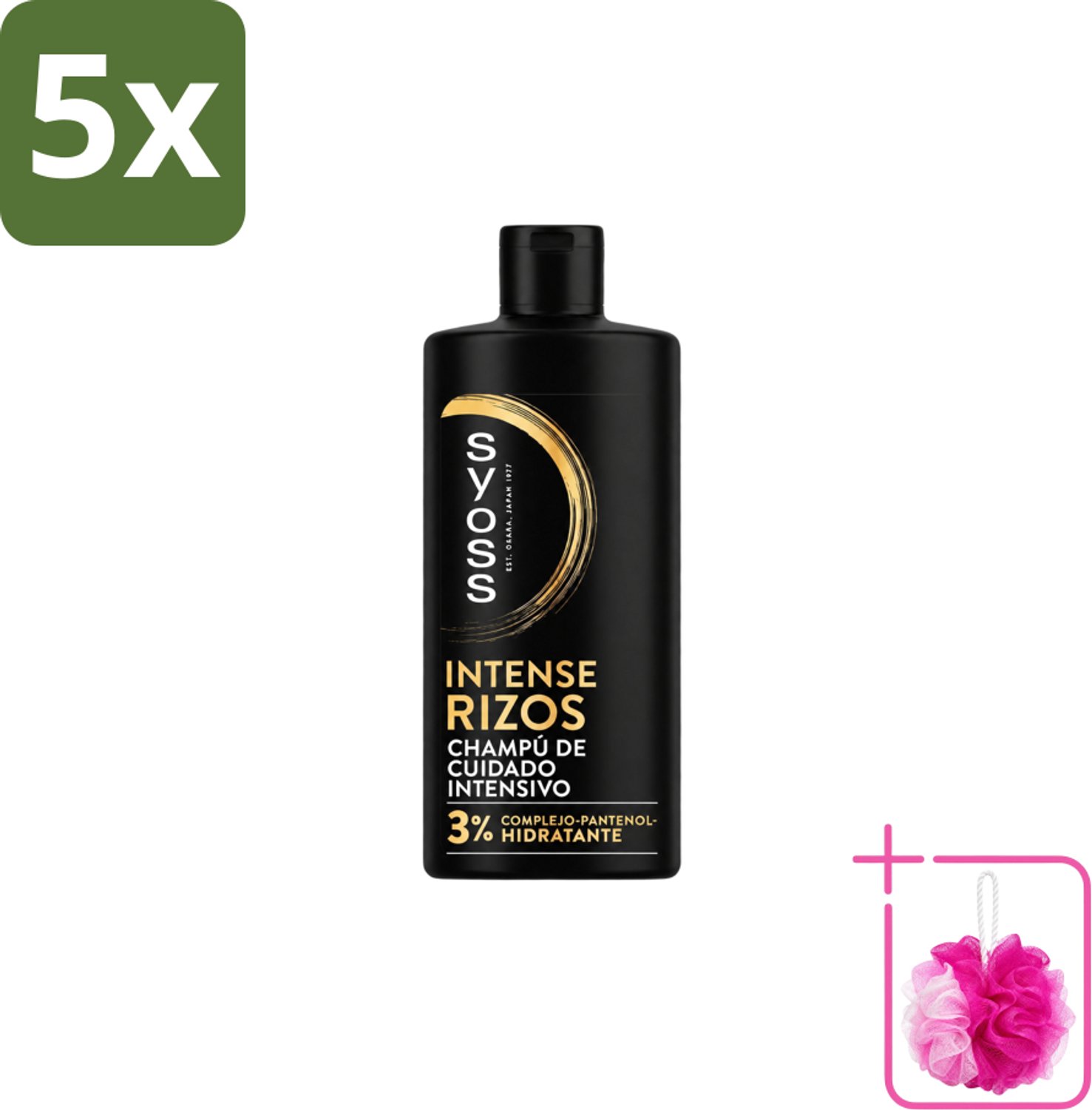 5 x Syoss – Shampoo – Intense Curls – 440 ml - Bulkverpakking - Krullen verzorging - Douchemop - Golvend haar