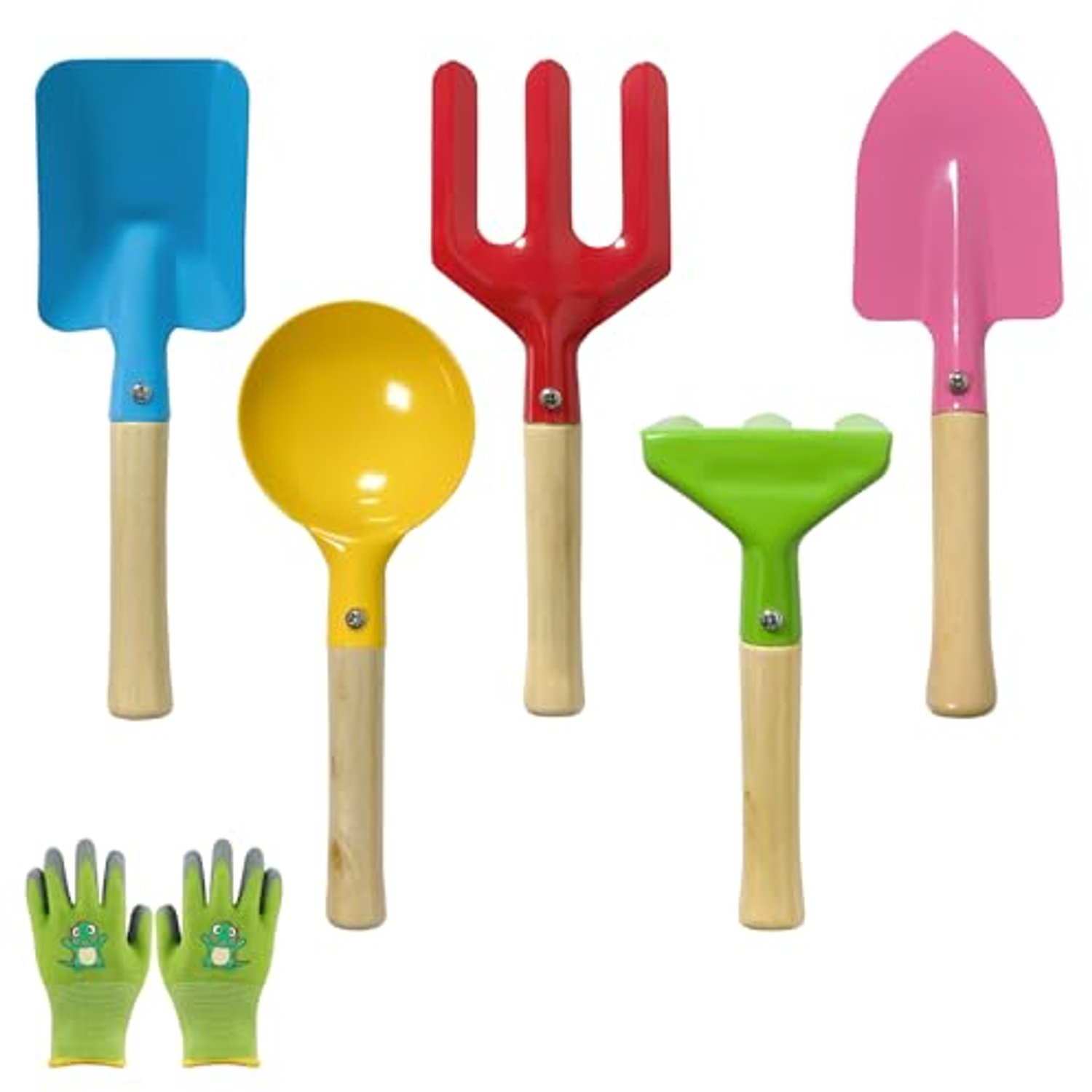 5-delige Tuingereedschapsset met Handschoenen