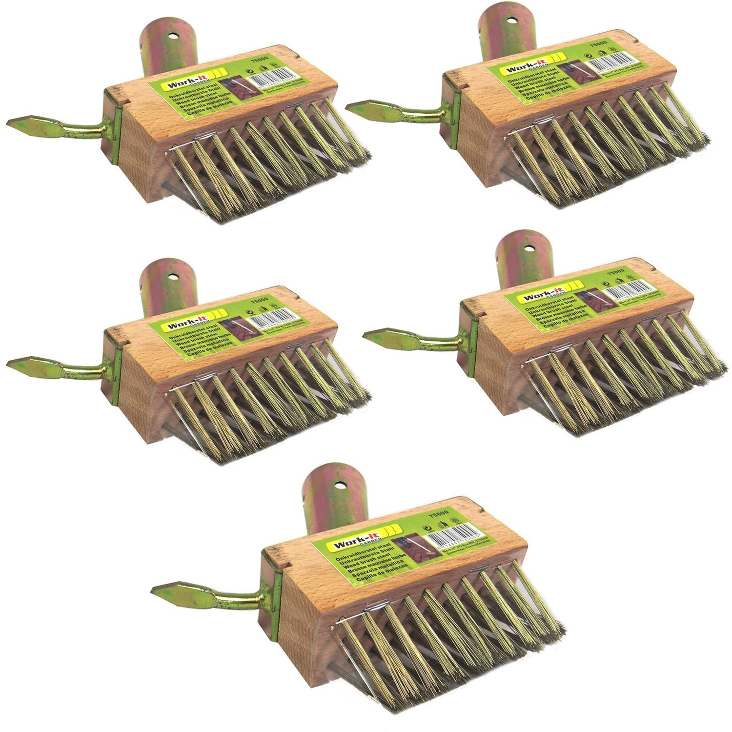 Set van 5 voegenreinigers met metalen borstel