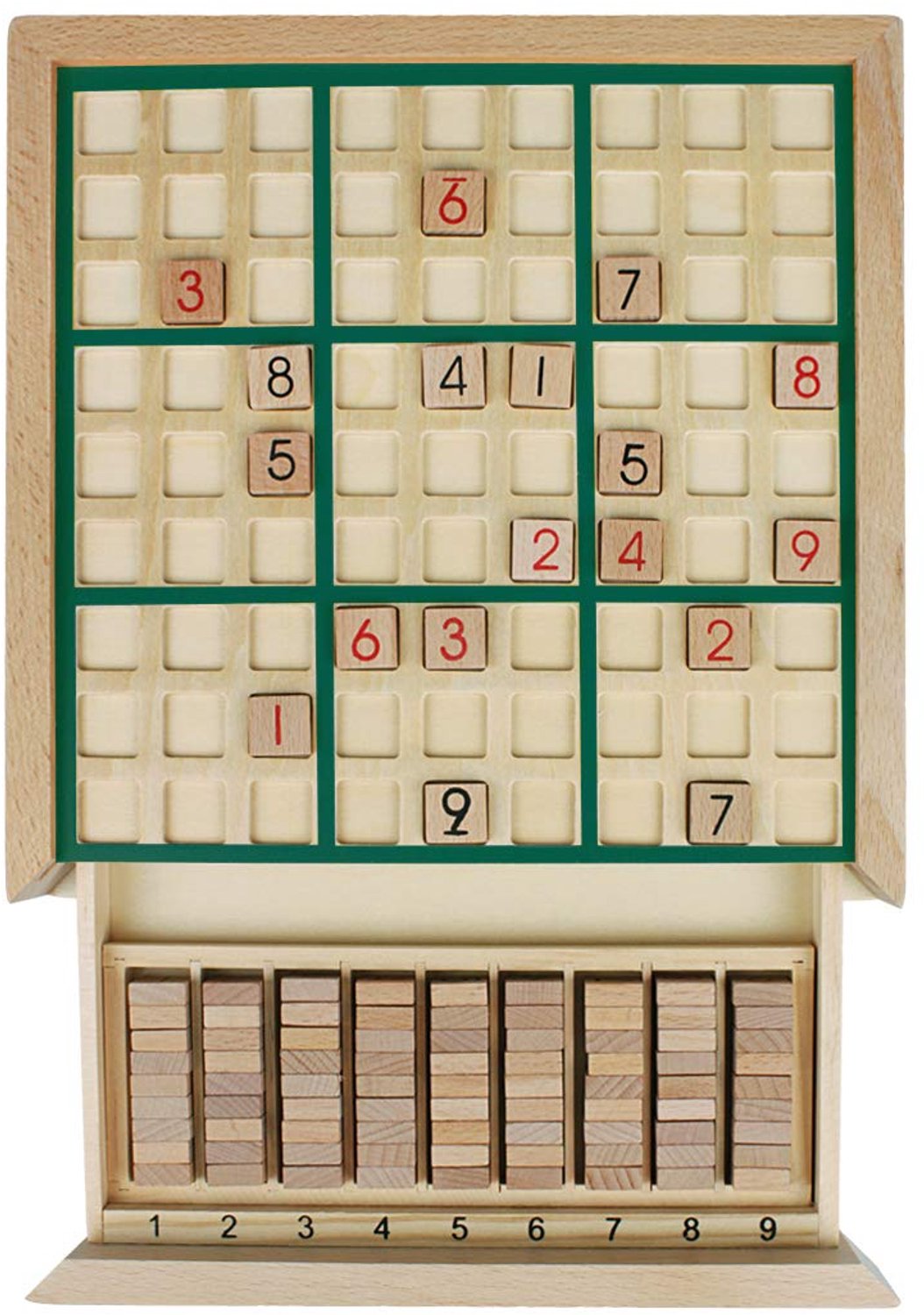 Sudoku Houten Puzzelbordspel met Lade - SD-02