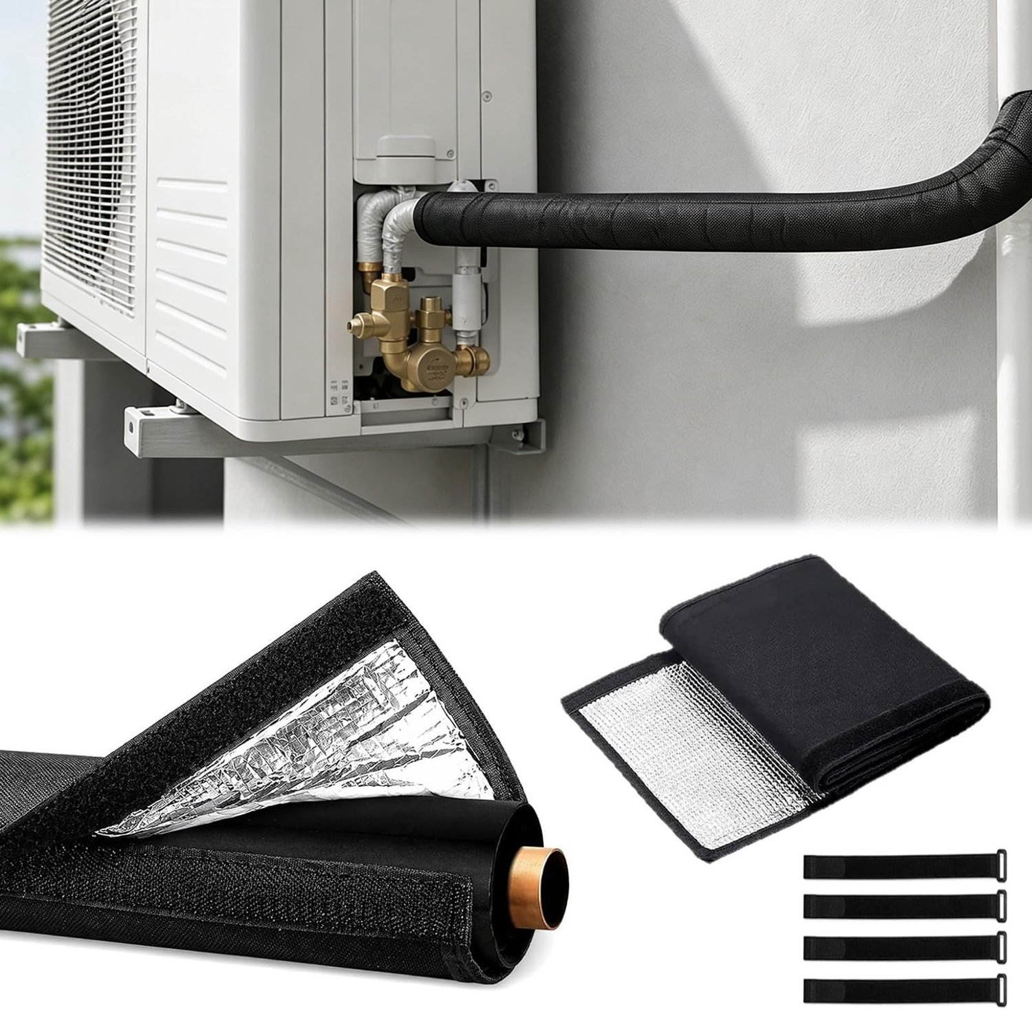 3-Laagse Isolatieafdekking voor Airconditioning Buizen