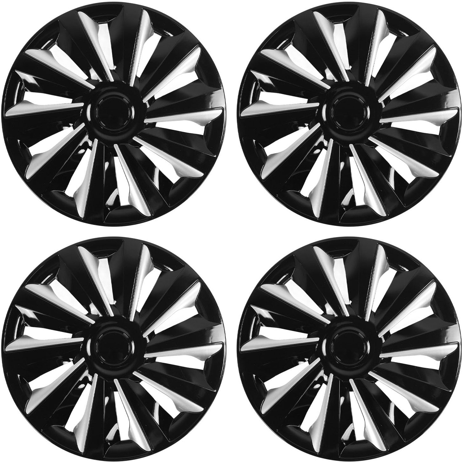 Wieldeksels 15 inch - Set van 4 - Impactbestendig - Duurzaam ABS - Eenvoudige snap-on installatie - Bescherming tegen vuil en schade - Wielcovers