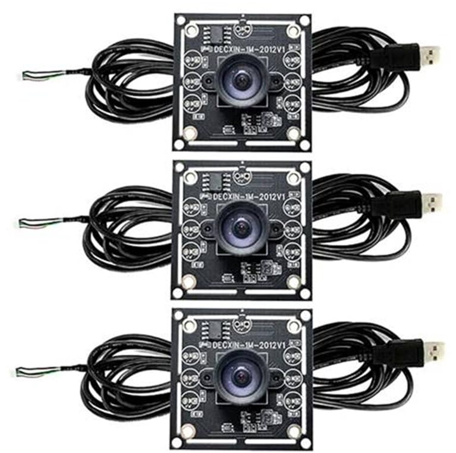 3 Stuks 100 Degree Camera Module 1MP met USB en 3m Kabel