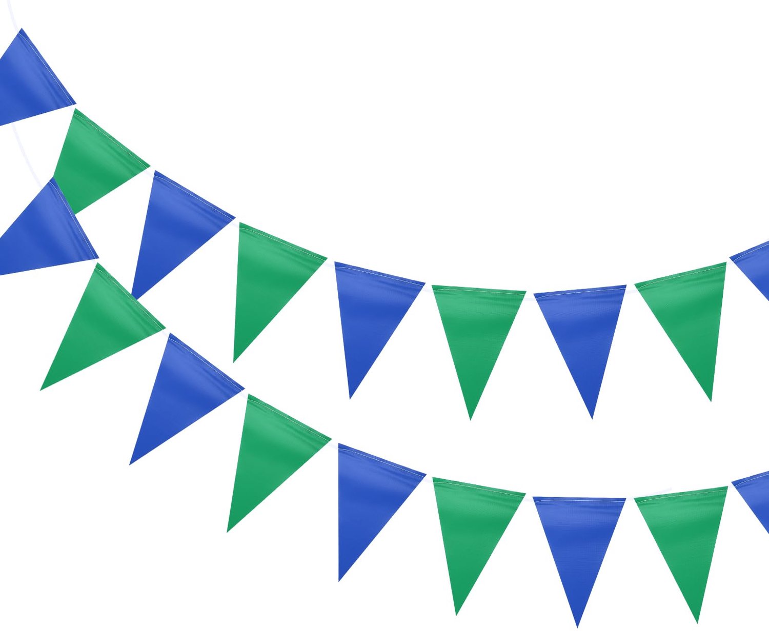 Diepblauwe Driehoekige Vlaggenbanner voor Feestdecoraties