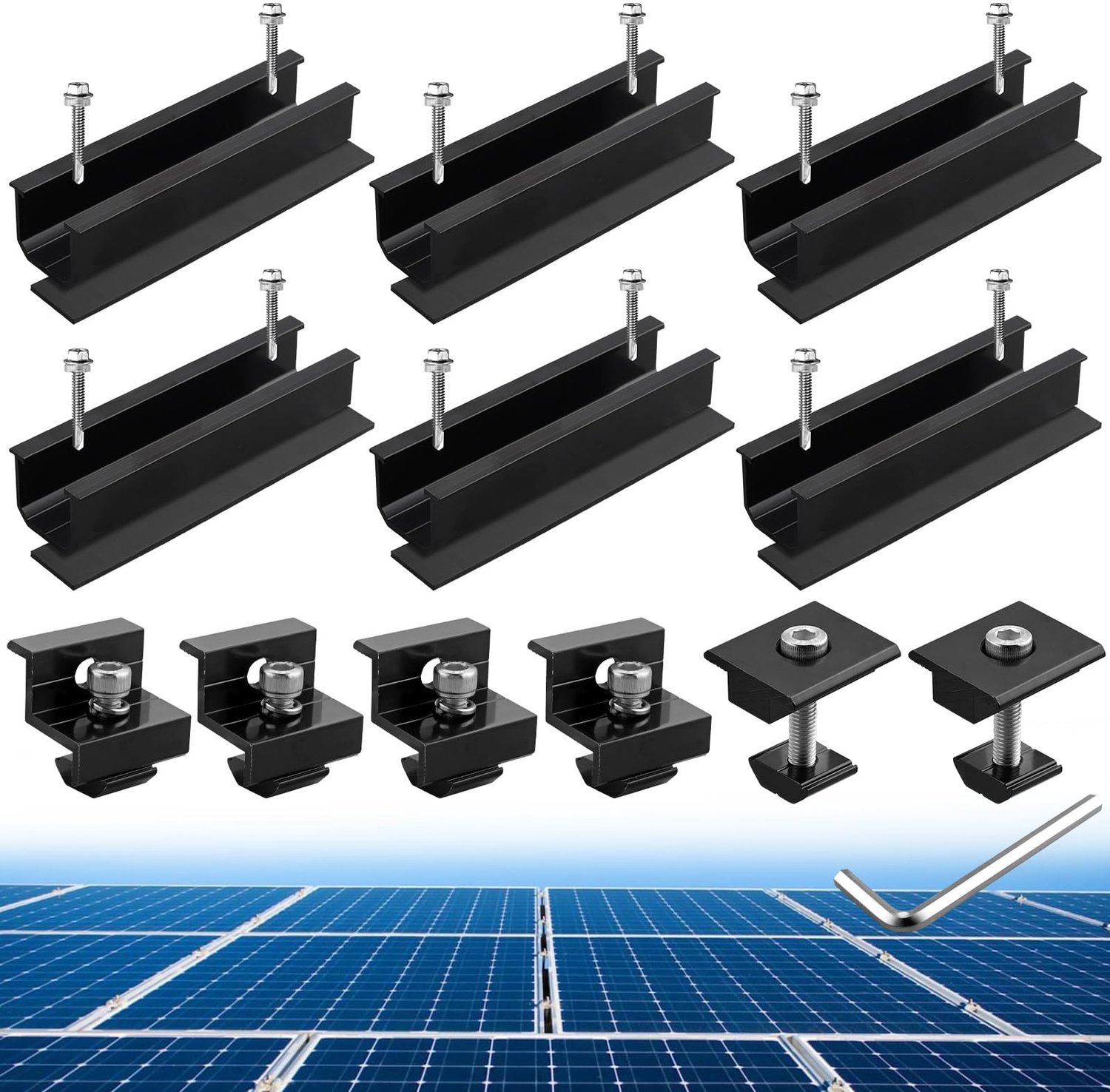 Set van 6 Beugels voor Zonnepanelen