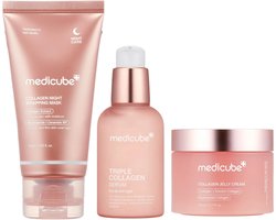 MEDICUBE set: Collagen Jelly Cream, Collagen Night Wrapping Mask en Triple Collagen Serum