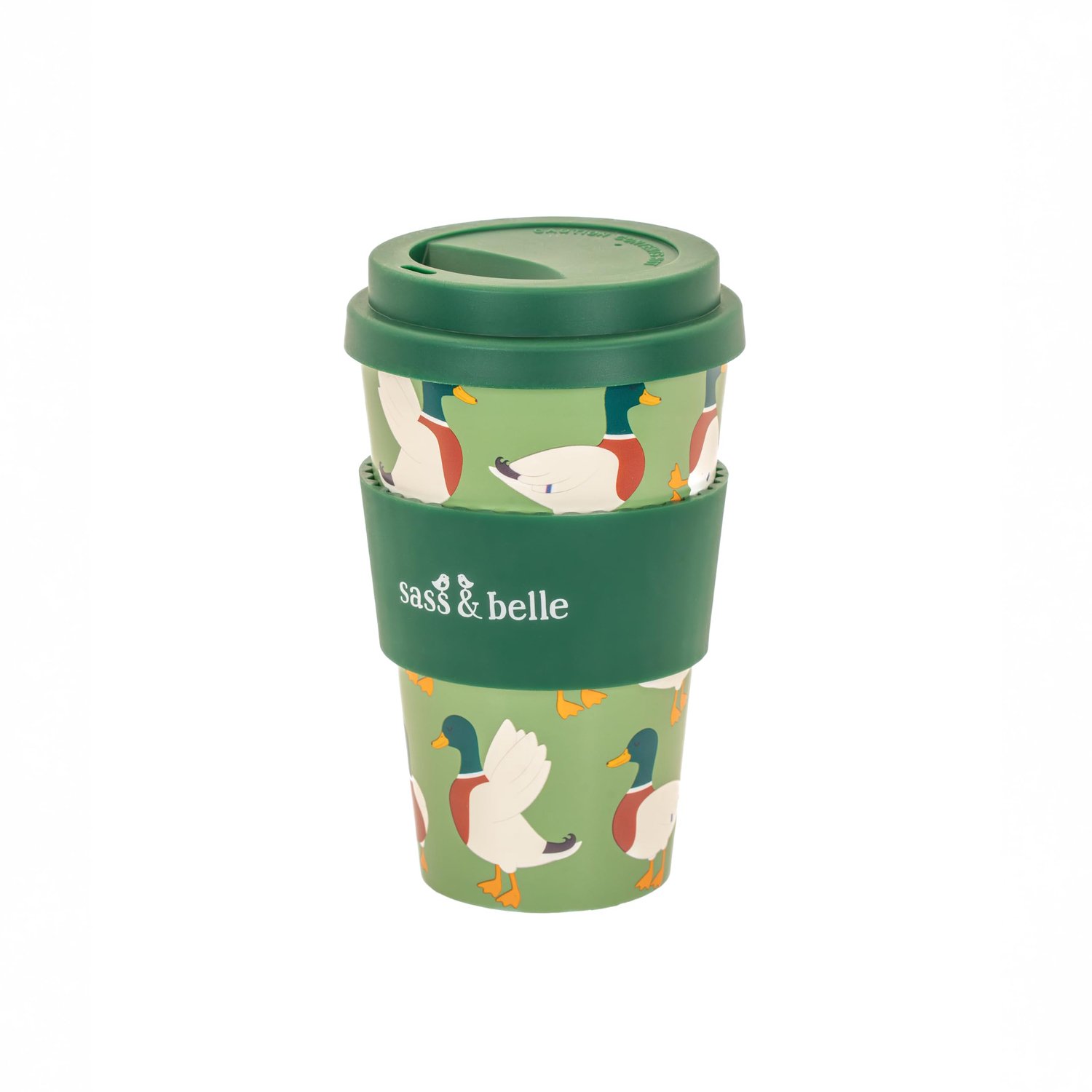 Travel Coffee Cup - Mallard Design - 9,1 x 9,2 x 15,6 cm