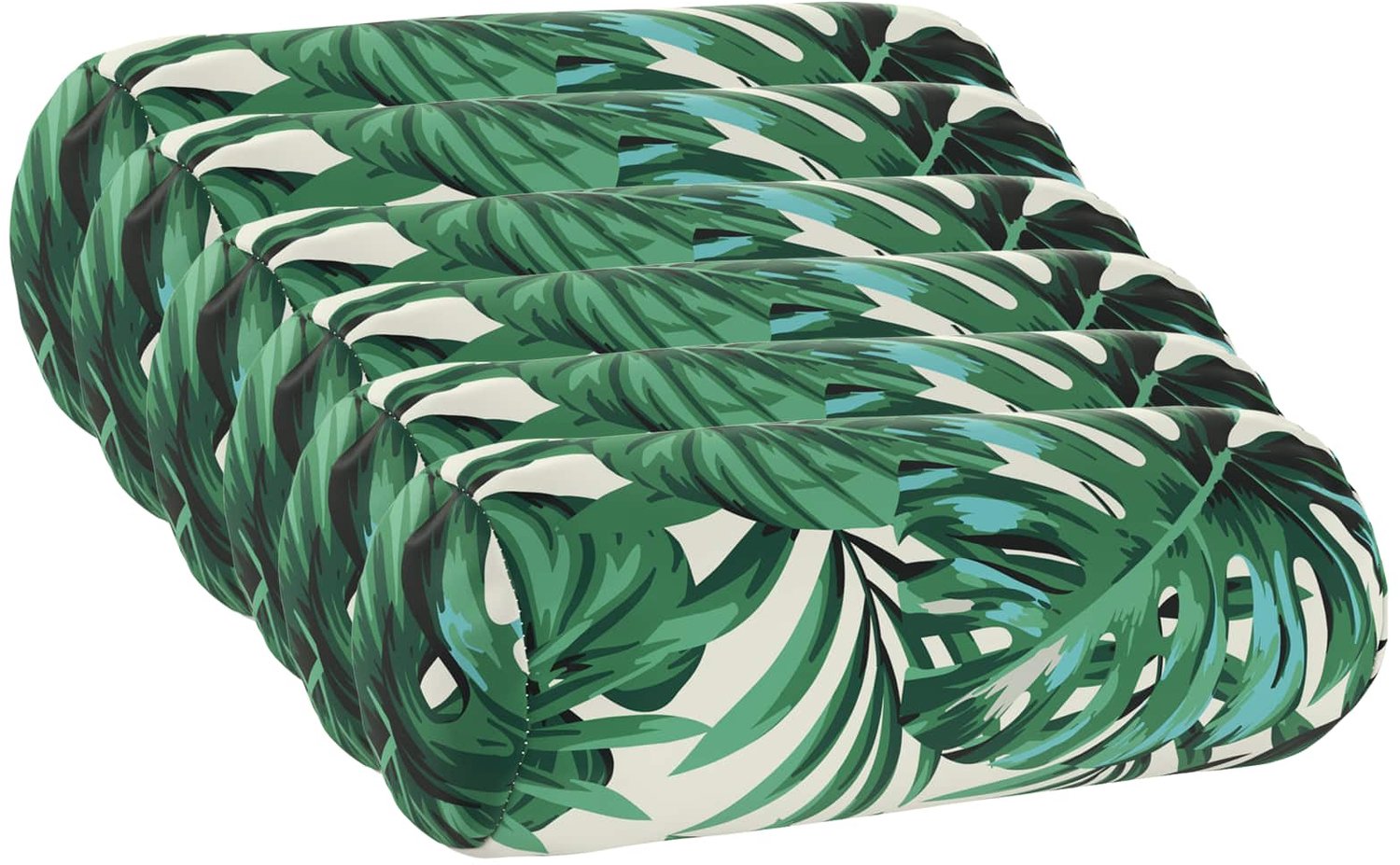 vidaXL Dekenkussen - 6 - st - HEERLEN - Bladpatroon - Diam. - 15 - x - 40 - cm - Polyester