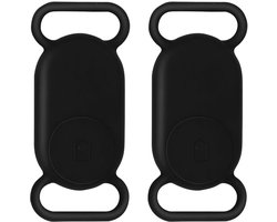 Tracker Case voor Samsung Galaxy SmartTag2 - Beschermende siliconen case - Zwart - Honden- en kattenhalsbanden - Voorkom dat huisdieren v...