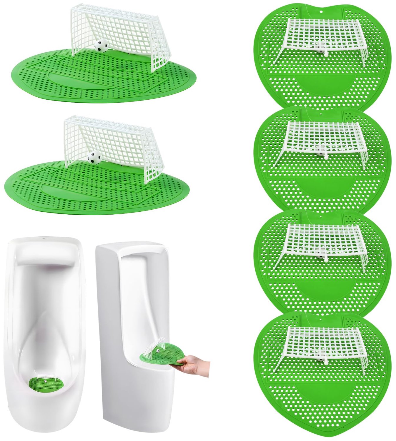 Set van 6 Urinoir Zeefjes met Geur