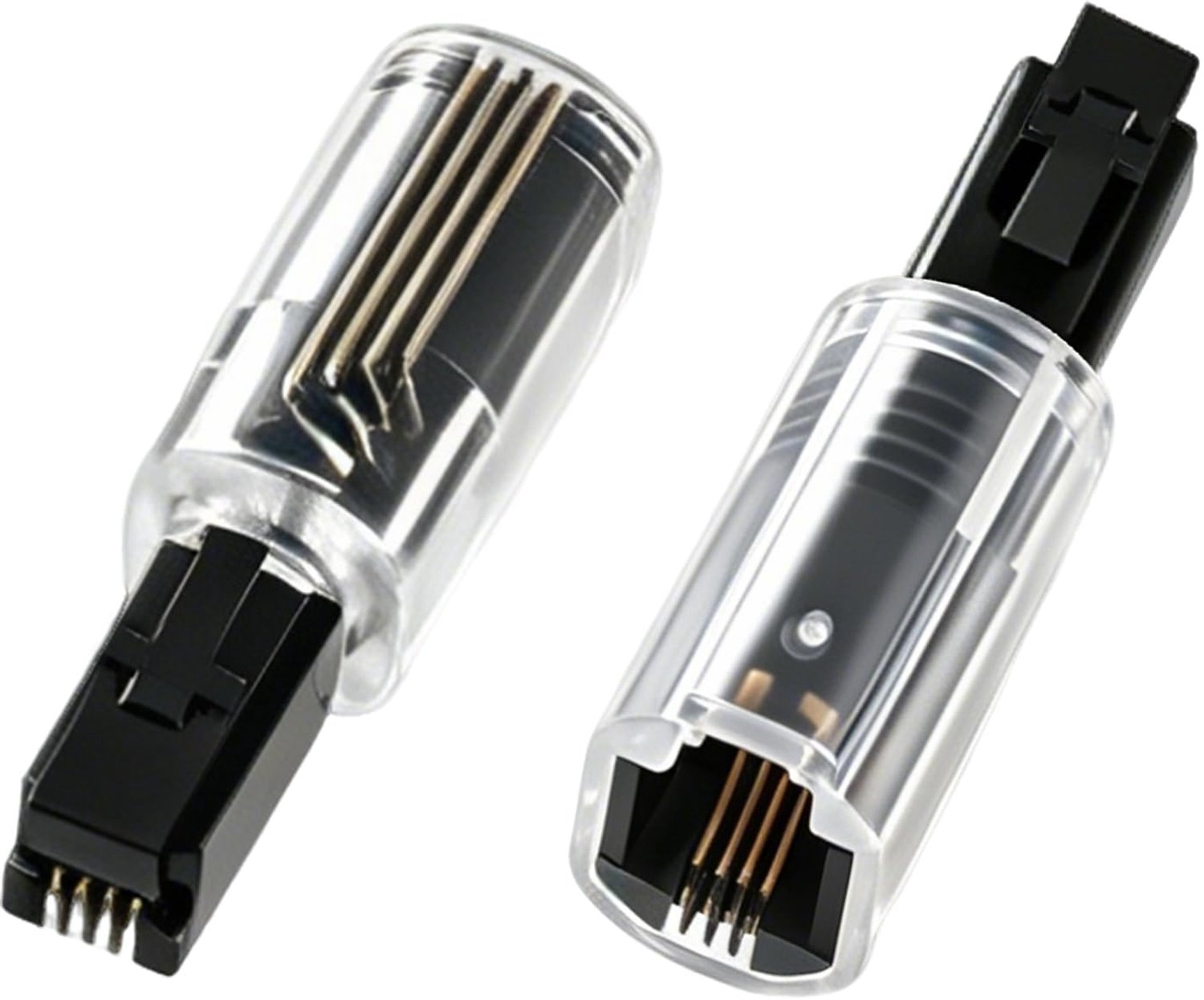 2 Stuks Telefoon Kabel Adapter - 360 Graden Draaiend