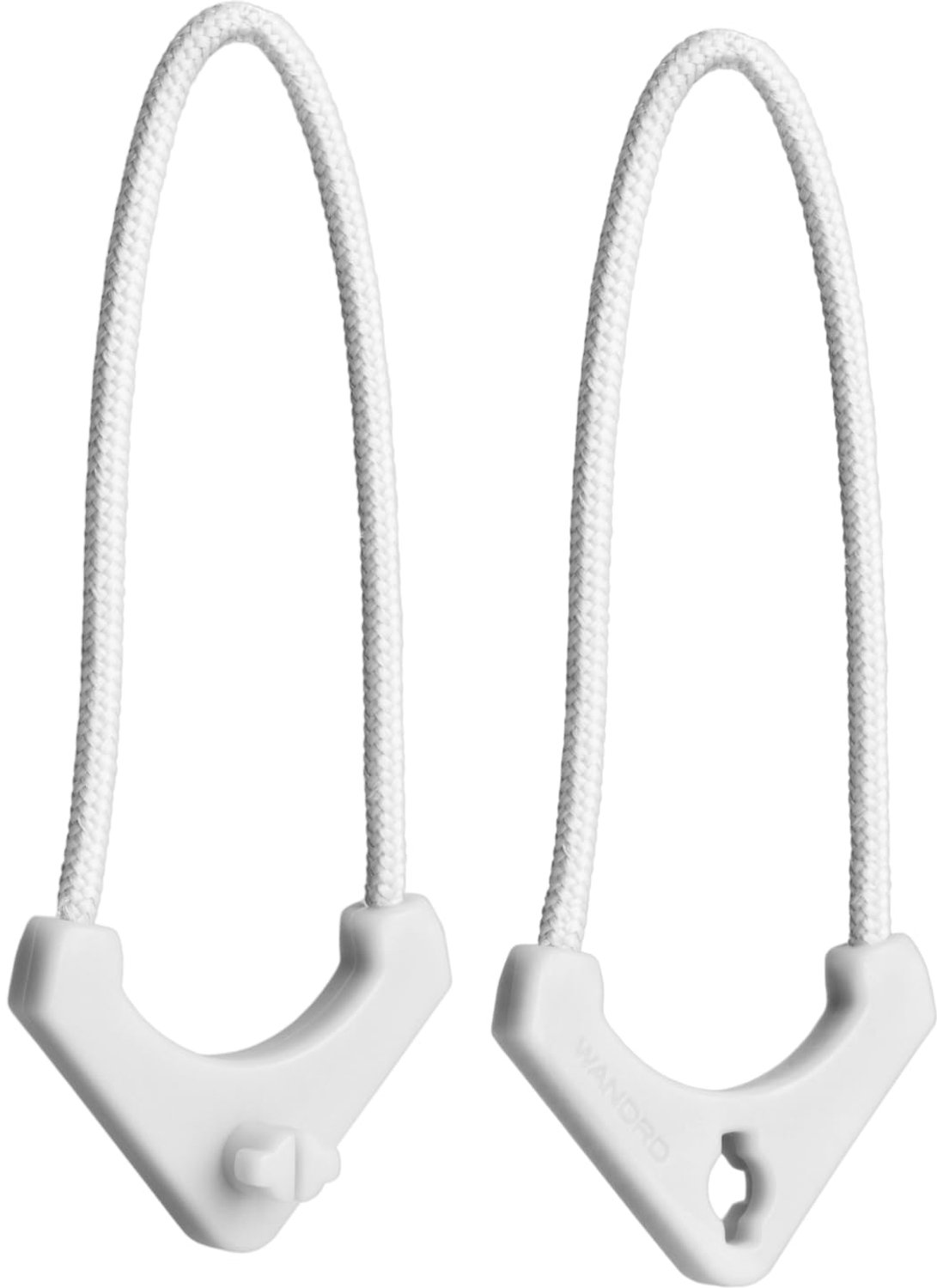 Lockable Zip Pullers - Veiligheid voor Reistassen - Cloudbreak White