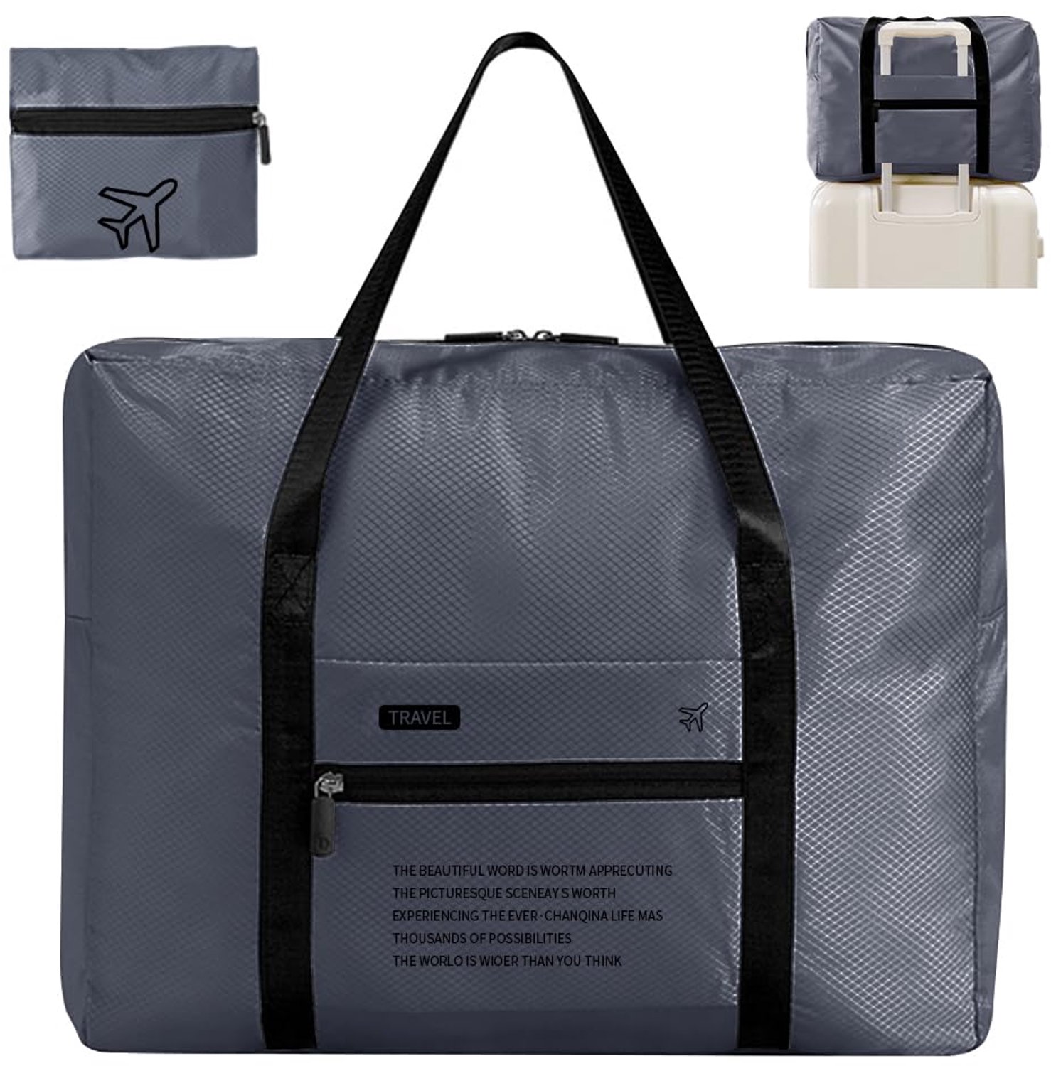 Lichtgewicht Duffel Bag - Grijs
