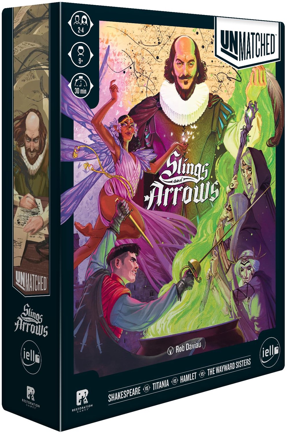 Bordspel Unmatched: Slings & Arrows - Asymmetrisch vechtspel voor 2-4 spelers