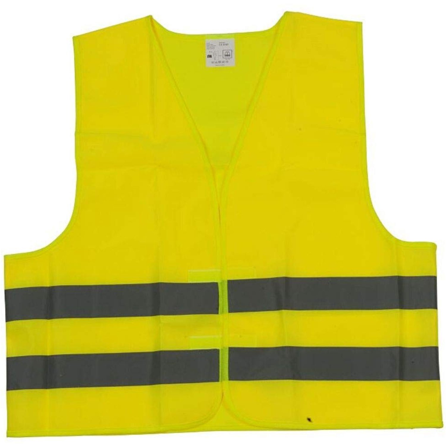 Veiligheidsvest Geel met Reflecterende Strepen