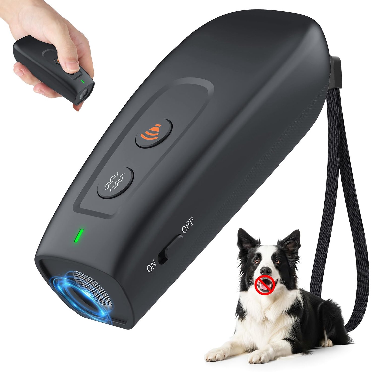 Handheld Ultrasonic Anti-Barking Device met 2 Modi