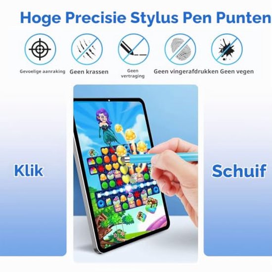 Vervangende Mesh Fiber Tips (10 Pack) voor Stylus Pen — afbeelding 2